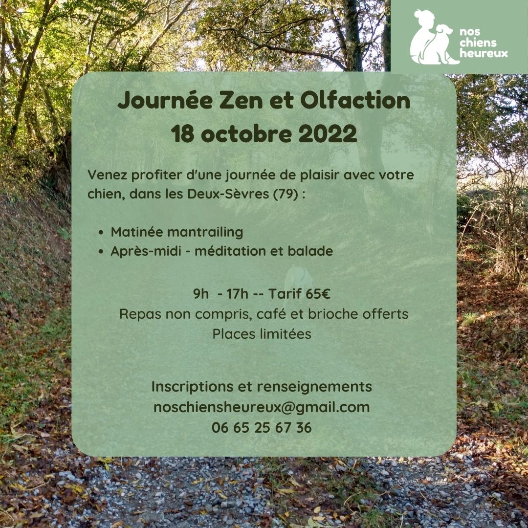 Journée balade et mantrailing octobre